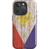 Philippines Flag Dark Wood iPhone 16 Pro Max Magsafe Impact Case