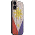 Philippines Flag Dark Wood iPhone 16 Skin