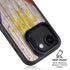 Philippines Flag Dark Wood iPhone 16e Kickstand Case