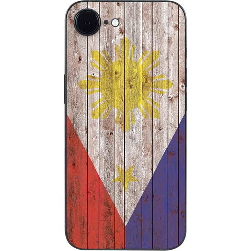 Philippines Flag Dark Wood iPhone 16e Skin