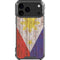 Philippines Flag Dark Wood iPhone 18 Pro Max Clear Case