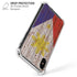 Philippines Flag Dark Wood iPhone X/XS Clear Case