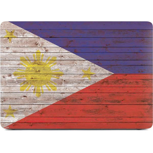 Philippines Flag Dark Wood Apple MacBook Air Skin