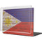 Philippines Flag Dark Wood MacBook Cases