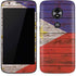 Philippines Flag Dark Wood Moto E5 Play Skin