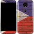 Philippines Flag Dark Wood Moto E5 Plus Skin