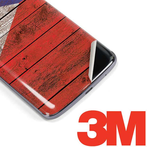 Philippines Flag Dark Wood Moto E5 Plus Skin