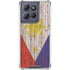 Philippines Flag Dark Wood Moto G Power 5G (2025) Clear Case