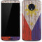 Philippines Flag Dark Wood Moto G6 Skin