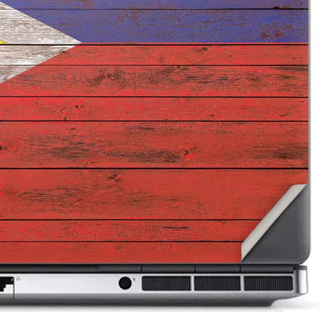 Philippines Flag Dark Wood Dell Precision Skin