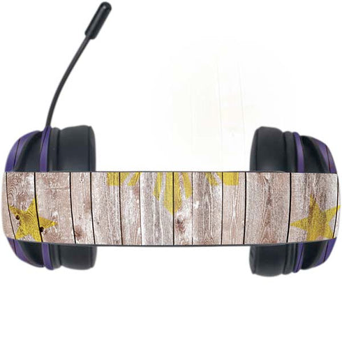 Philippines Flag Dark Wood Razer Kraken X Skin