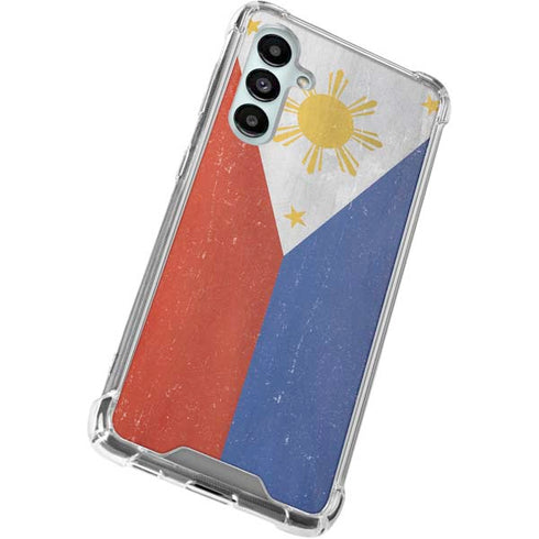 Philippines Flag Distressed Galaxy A16 5G Clear Case