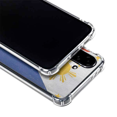 Philippines Flag Distressed Galaxy A36 5G Clear Case