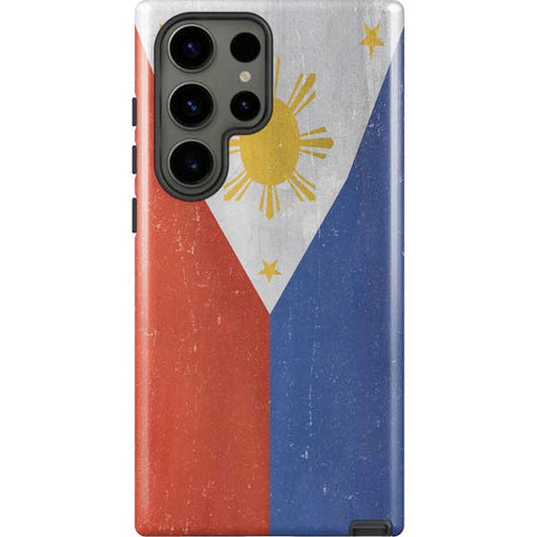 Philippines Flag Distressed Galaxy S23 Ultra Pro Case