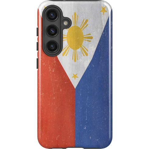 Philippines Flag Distressed Galaxy S25 Impact Case