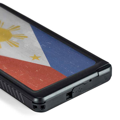 Philippines Flag Distressed Galaxy S24 Ultra Waterproof Case