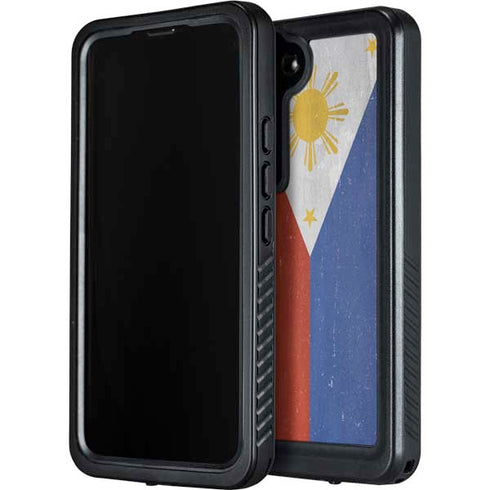 Philippines Flag Distressed Galaxy S24 Waterproof Case