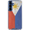 Philippines Flag Distressed Galaxy S25 Plus Clear Case