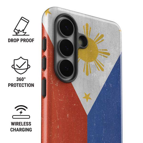 Philippines Flag Distressed Galaxy S26 Impact Case