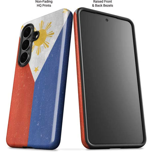 Philippines Flag Distressed Galaxy S26 Plus Impact Case