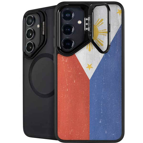 Philippines Flag Distressed Galaxy S26 Plus Kickstand Case