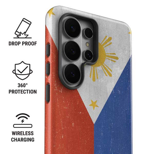 Philippines Flag Distressed Galaxy S26 Ultra Impact Case