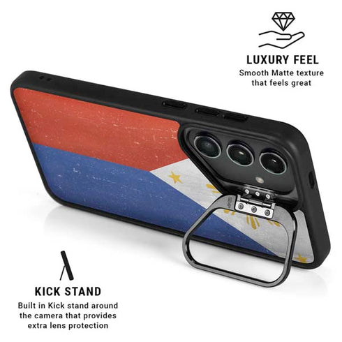 Philippines Flag Distressed Galaxy S26 Ultra Kickstand Case