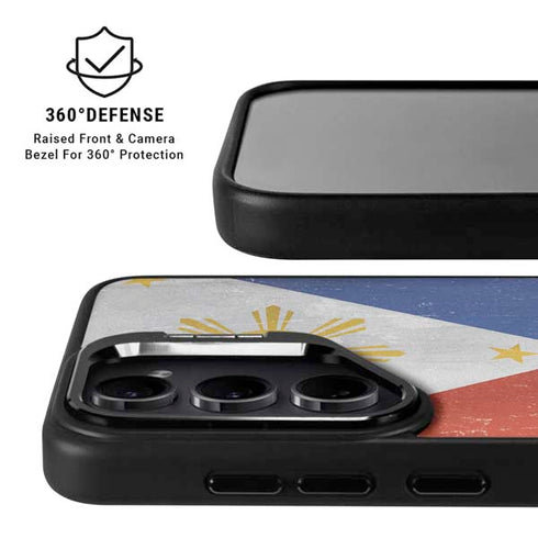 Philippines Flag Distressed Galaxy S26 Ultra Kickstand Case
