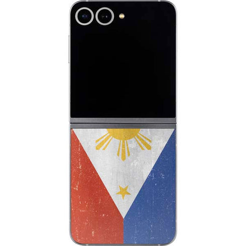 Philippines Flag Distressed Galaxy Z Flip6 Skin