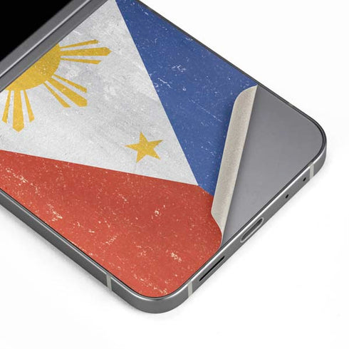 Philippines Flag Distressed Galaxy Z Flip6 Skin