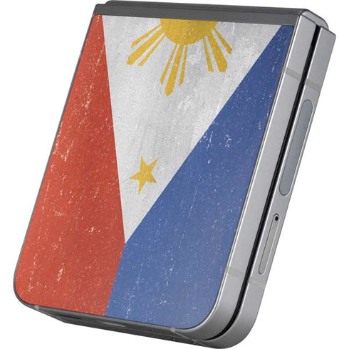 Philippines Flag Distressed Galaxy Z Flip6 Skin