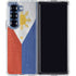 Philippines Flag Distressed Galaxy Z Fold6 Clear Case