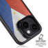 Philippines Flag Distressed iPhone 15 Kickstand Case