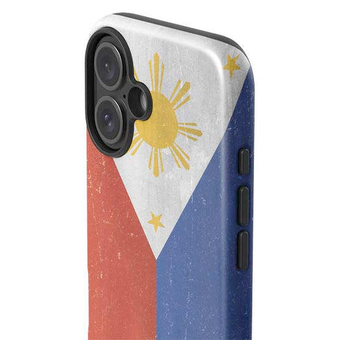 Philippines Flag Distressed iPhone 16 Impact Case