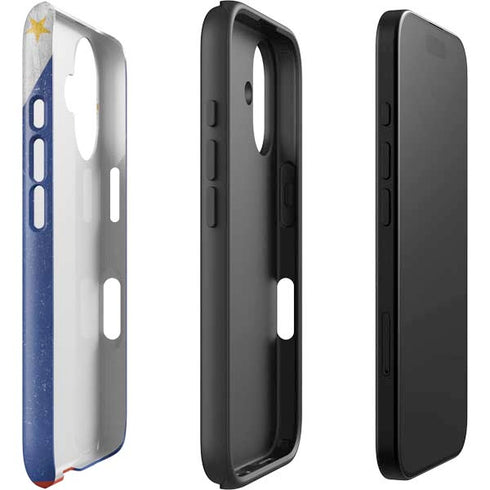 Philippines Flag Distressed iPhone 16 Plus Impact Case