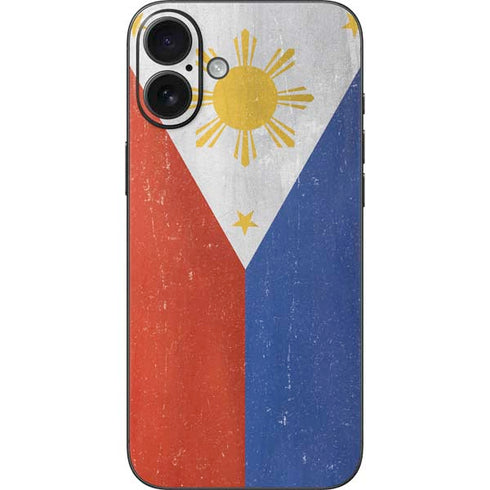Philippines Flag Distressed iPhone 16 Plus Skin