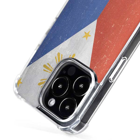 Philippines Flag Distressed iPhone 16 Pro MagSafe Case
