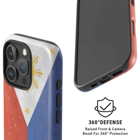 Philippines Flag Distressed iPhone 16 Pro Magsafe Impact Case
