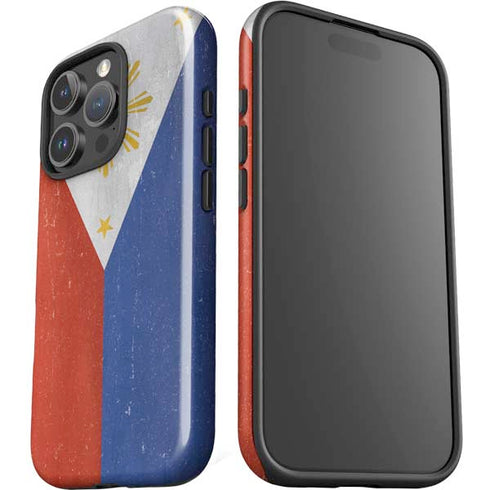 Philippines Flag Distressed iPhone 16 Pro Max Impact Case
