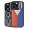 Philippines Flag Distressed iPhone 16 Pro Max Kickstand Case