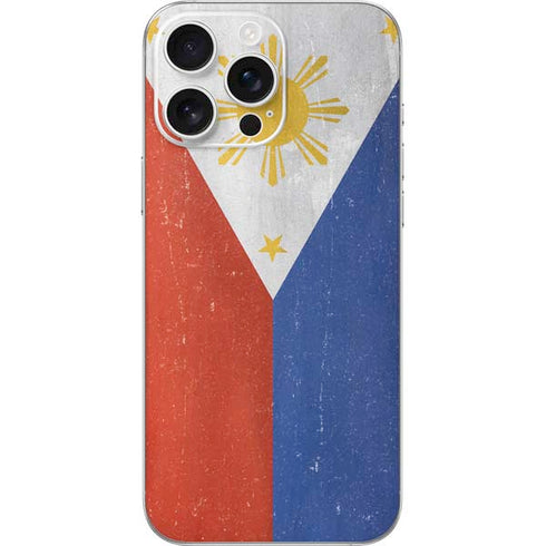 Philippines Flag Distressed iPhone 16 Pro Max Skin
