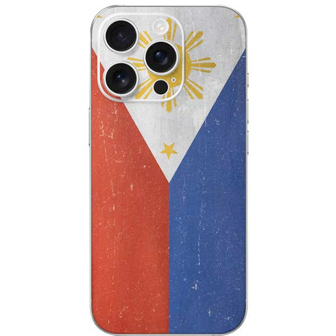 Philippines Flag Distressed iPhone 16 Pro Skin