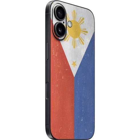 Philippines Flag Distressed iPhone 16 Skin
