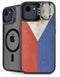 Philippines Flag Distressed iPhone 16e Kickstand Case