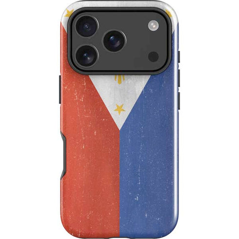Philippines Flag Distressed iPhone 18 Pro Max Impact Case