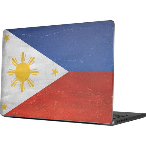 Philippines Flag Distressed Apple MacBook Pro 14-inch Skin