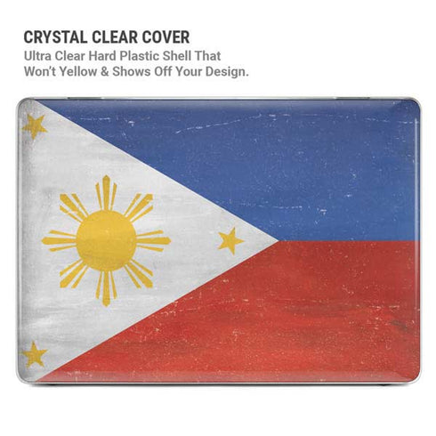 Philippines Flag Distressed MacBook Cases