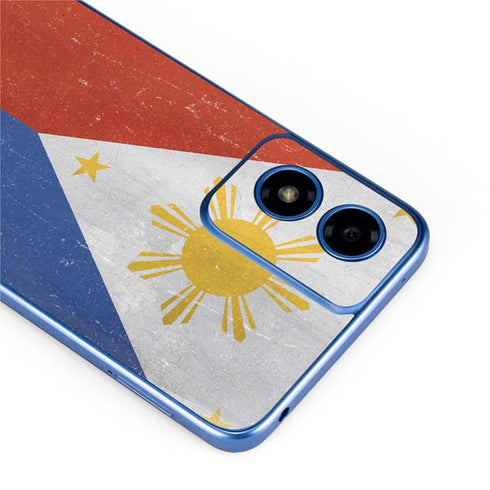 Philippines Flag Distressed Moto G Play 4G (2024) Skin