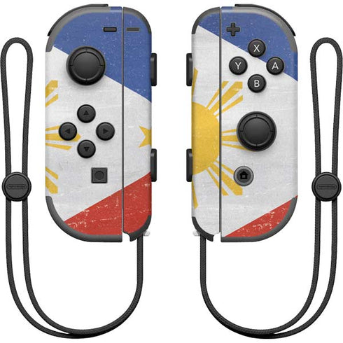 Philippines Flag Distressed Nintendo Skins