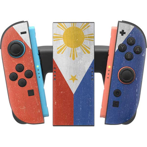 Philippines Flag Distressed Nintendo Switch 2 (2025) Joy-Con Controller Skin